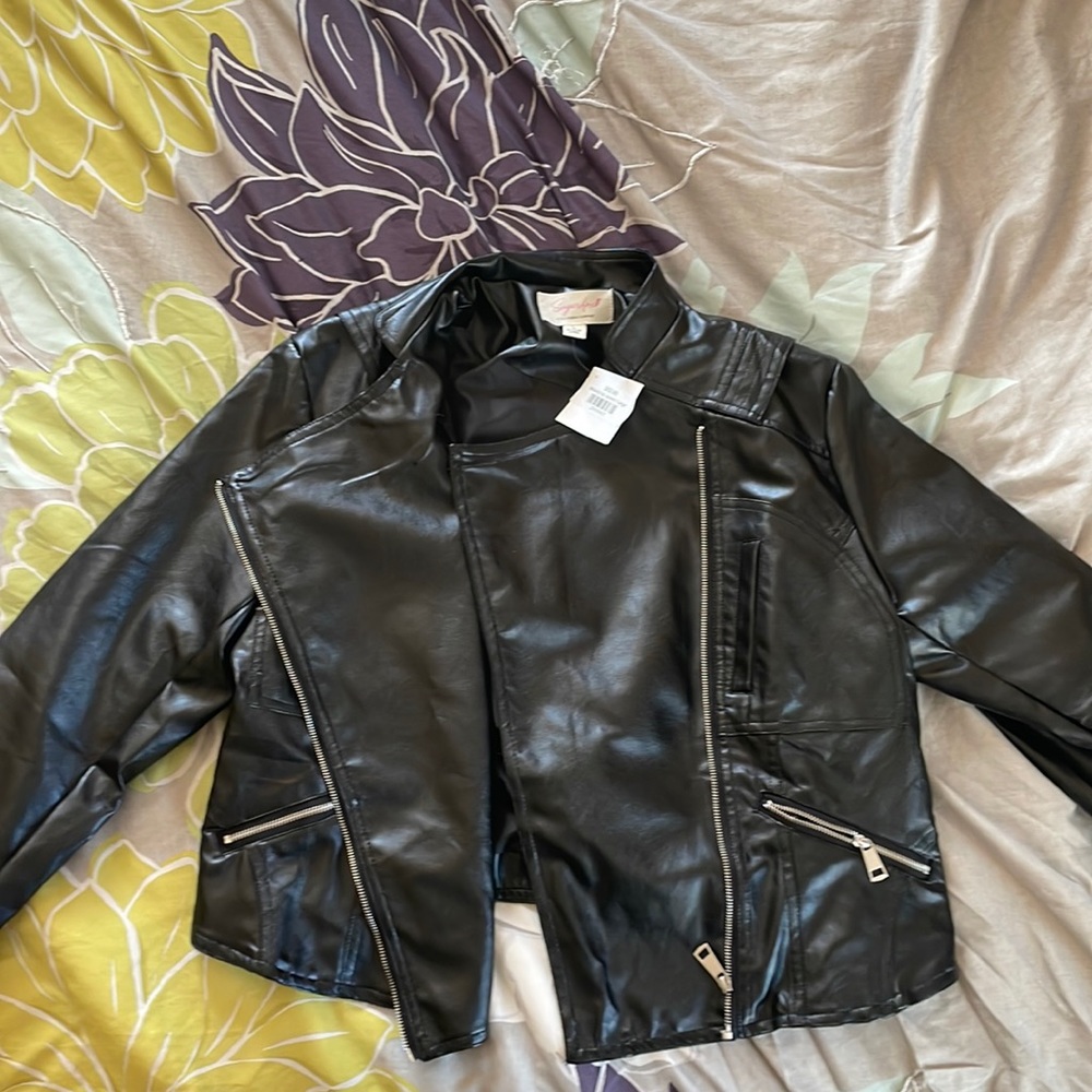 Faux Leather Jacket NWT
